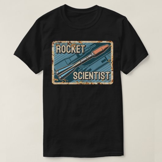ヴィンテージロケット科学者航空宇宙エンジニアリング Tシャツ (デザイン正面)