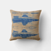 ヴィンテージロケット設計図 クッション (裏面)