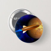 ヴィンテージロケット 缶バッジ (正面&裏面)