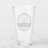 ヴィンテージロゴあなたの名前ボトルキャップ円レトロ タンブラーグラス (裏面)