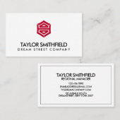 ヴィンテージロゴモダンプロフェッショナル名刺 名刺 (正面/裏面)