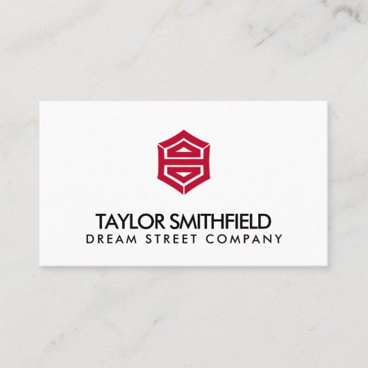 ヴィンテージロゴモダンプロフェッショナル名刺 名刺 (正面)