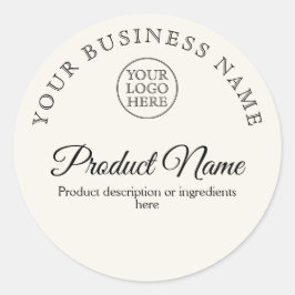 ヴィンテージロゴ ラウンドシール