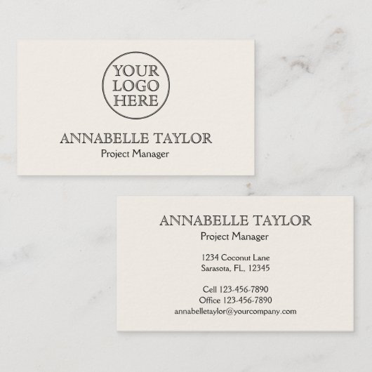 ヴィンテージロゴ 名刺 (正面/裏面)