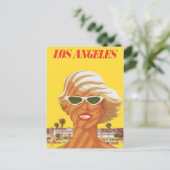 ヴィンテージロサンゼルスカリフォルニアトラーブ ポストカード (スタンド正面)