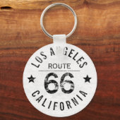 ヴィンテージロサンゼルスカリフォルニアルート66 キーホルダー (正面)