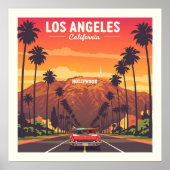ヴィンテージロサンゼルスカリフォルニア ポスター (正面)