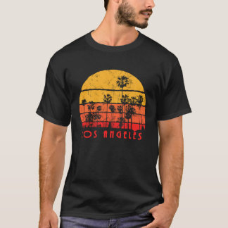 ヴィンテージロサンゼルスビーチパームサンセットラ Tシャツ