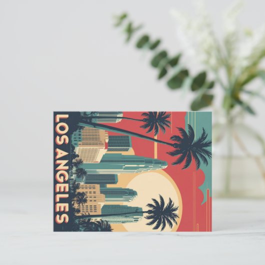ヴィンテージロサンゼルス旅行 ポストカード (スタンド正面)