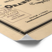 ヴィンテージロサンゼルス県CAの地図(1900) ポスター (角)