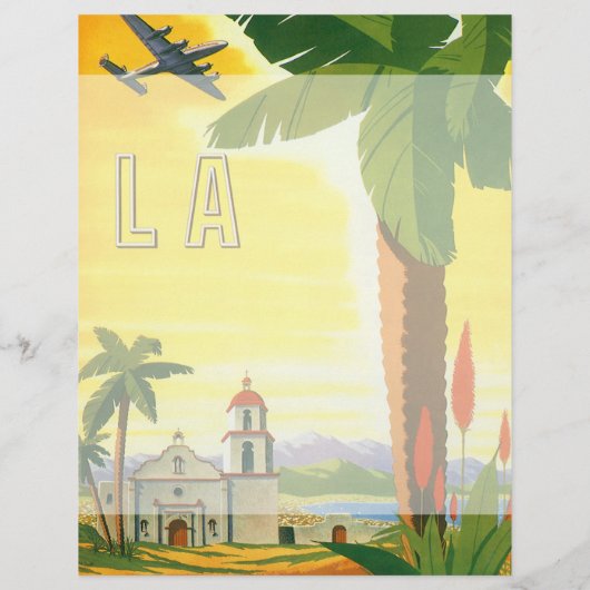 ヴィンテージロサンゼルス、カリフォルニア州ミッションwith Palm (裏面)