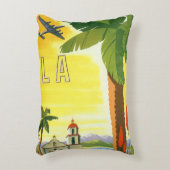 ヴィンテージロサンゼルス、カリフォルニア州ミッションwith Palm アクセントクッション (正面(垂直))