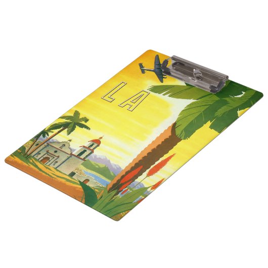ヴィンテージロサンゼルス、カリフォルニア州ミッションwith Palm クリップボード (アングル)