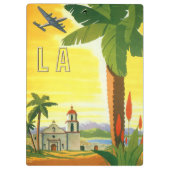 ヴィンテージロサンゼルス、カリフォルニア州ミッションwith Palm クリップボード (裏面)
