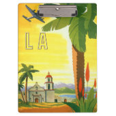 ヴィンテージロサンゼルス、カリフォルニア州ミッションwith Palm クリップボード (正面)