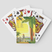 ヴィンテージロサンゼルス、カリフォルニア州ミッションwith Palm トランプ (裏面)