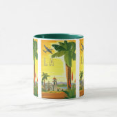 ヴィンテージロサンゼルス、カリフォルニア州ミッションwith Palm マグカップ (中央)