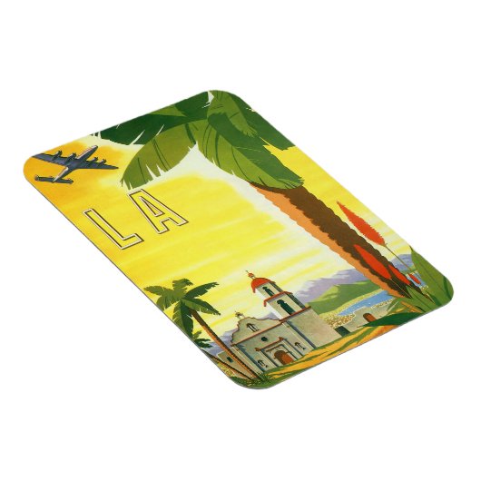 ヴィンテージロサンゼルス、カリフォルニア州ミッションwith Palm マグネット (右側)