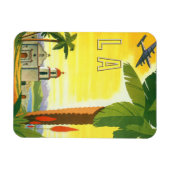 ヴィンテージロサンゼルス、カリフォルニア州ミッションwith Palm マグネット (横)