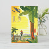 ヴィンテージロサンゼルス、カリフォルニア州ミッションwith Palm 招待状 (スタンド正面)