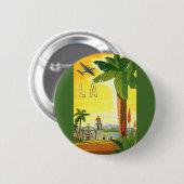 ヴィンテージロサンゼルス、カリフォルニア州ミッションwith Palm 缶バッジ (正面&裏面)