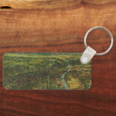 ヴィンテージロサンゼルス・カリフォルニア・リバーの地図 キーホルダー (正面)