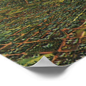 ヴィンテージロサンゼルス・カリフォルニア・リバーの地図 ポスター (角)