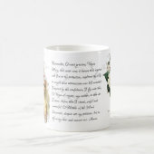 ヴィンテージロザリオヴァージンマザーメアリーメモリアル祈りの言葉 コーヒーマグカップ (中央)
