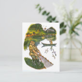 ヴィンテージロシアのイラスト、イソップ寓話8 ポストカード (スタンド正面)