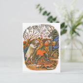 ヴィンテージロシアのイラスト、イソップ寓話9 ポストカード (スタンド正面)