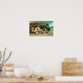 ヴィンテージロシアのイースター（列車） ポスター (キッチン)