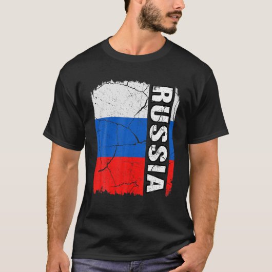 ヴィンテージロシアのフラグロシアプライドルーツ伝統G Tシャツ (正面)