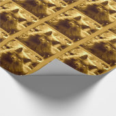 ヴィンテージロシアのブルー猫 ラッピングペーパー (コーナー)