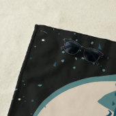 ヴィンテージロシアのマッチボックス広告（CCCPロケット打ち上げ） ビーチタオル (インサイチュ)