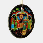 ヴィンテージロシアのレトロおとぎ話ファンタジーカラフル セラミックオーナメント (右)