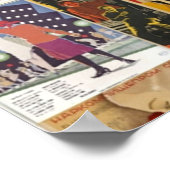 ヴィンテージロシアのレトロ映画コラージュ ポスター (角)