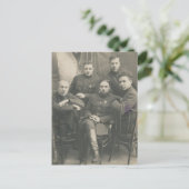 ヴィンテージロシアの兵 ポストカード (スタンド正面)