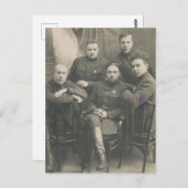 ヴィンテージロシアの兵 ポストカード (正面/裏面)