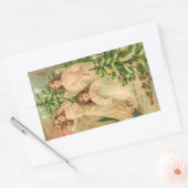 ヴィンテージロシアの天使 長方形シール (封筒)