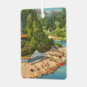 ヴィンテージロシアの川ビーチ メタルオーナメント (正面左)