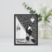 ヴィンテージロシアの美しいアールヌーボーイラストレーション ポストカード (スタンド正面)