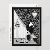 ヴィンテージロシアの美しいアールヌーボーイラストレーション ポストカード (正面/裏面)