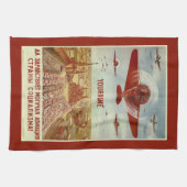 ヴィンテージロシアの航空名前をカスタムするハンドタオル キッチンタオル (横)