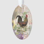 ヴィンテージロスタフランスのーコラージファームペット オーナメント (正面)