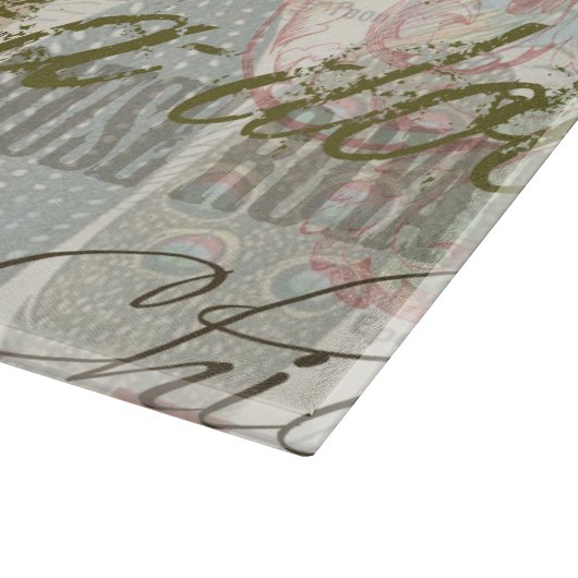 ヴィンテージロスタフランスのーコラージファームペット カッティングボード (角)