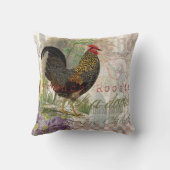 ヴィンテージロスタフランスのーコラージファームペット クッション (裏面)