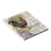 ヴィンテージロスタフランスのーコラージファームペット ノートパッド (アングル)