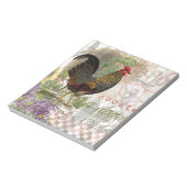 ヴィンテージロスタフランスのーコラージファームペット ノートパッド (回転)