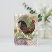 ヴィンテージロスタフランスのーコラージファームペット ポストカード (スタンド正面)