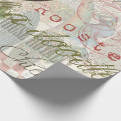 ヴィンテージロスタフランスのーコラージファームペット ラッピングペーパー (角)